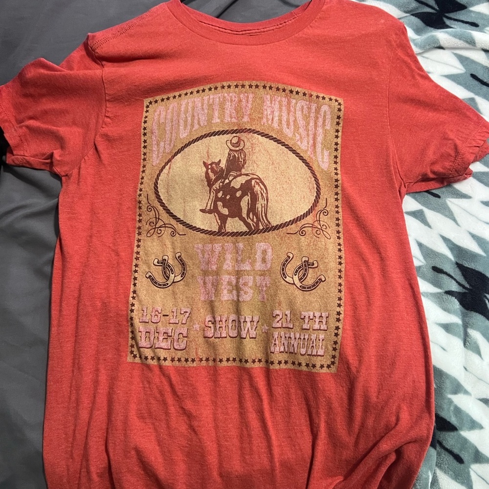 Country Music Wild West Show Red T-Shirt